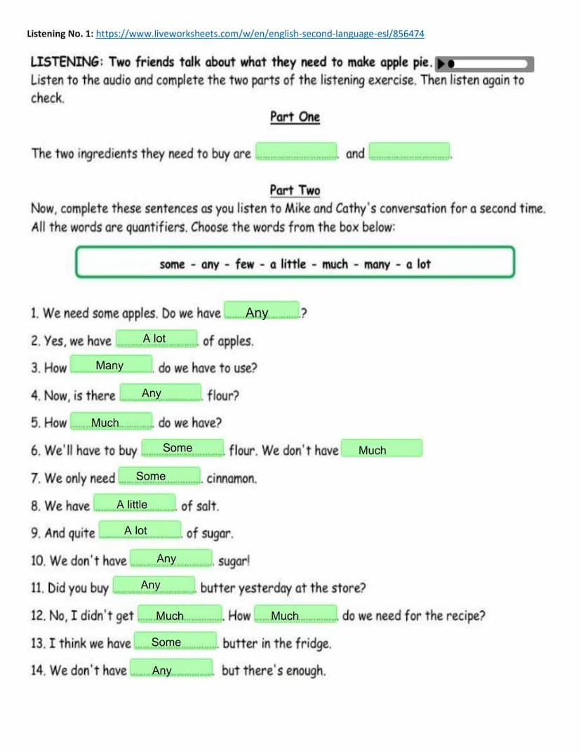 WEEK 10 LENGUA 1
Grammar Bank:
ENGLISH
GRAMMAR
MUCH
MANY
A LOT OF - LOTS OF
= a large quantity of something
Woodward
ENGLISH
Much and Many a