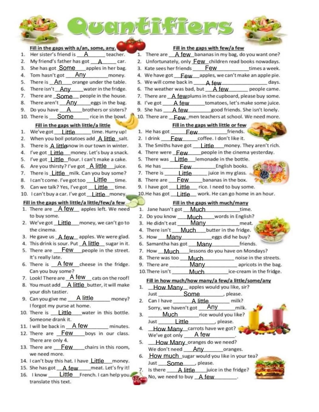WEEK 10 LENGUA 1
Grammar Bank:
ENGLISH
GRAMMAR
MUCH
MANY
A LOT OF - LOTS OF
= a large quantity of something
Woodward
ENGLISH
Much and Many a