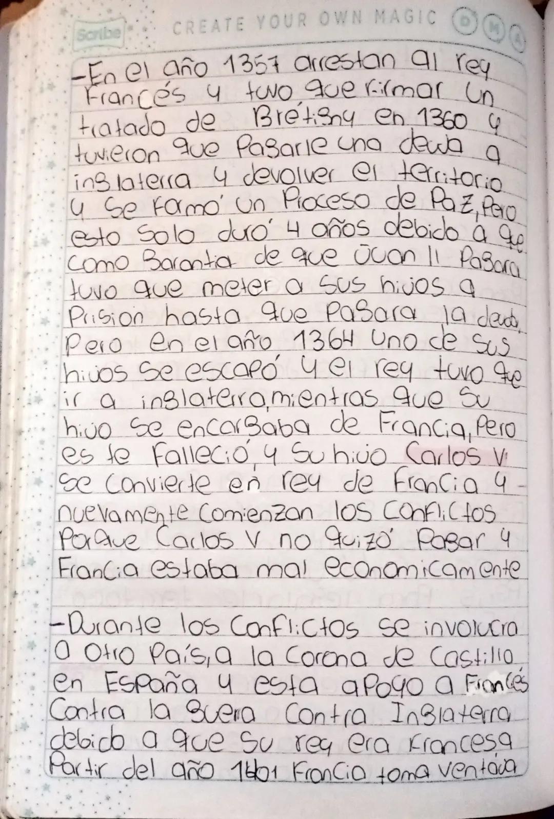 La Suerra de los 100 años
-Fue un Conflicto militar ocurrido
entre el año 1337 4 1453 entre
los renos de Francia e inglaterra.
Realmente dur