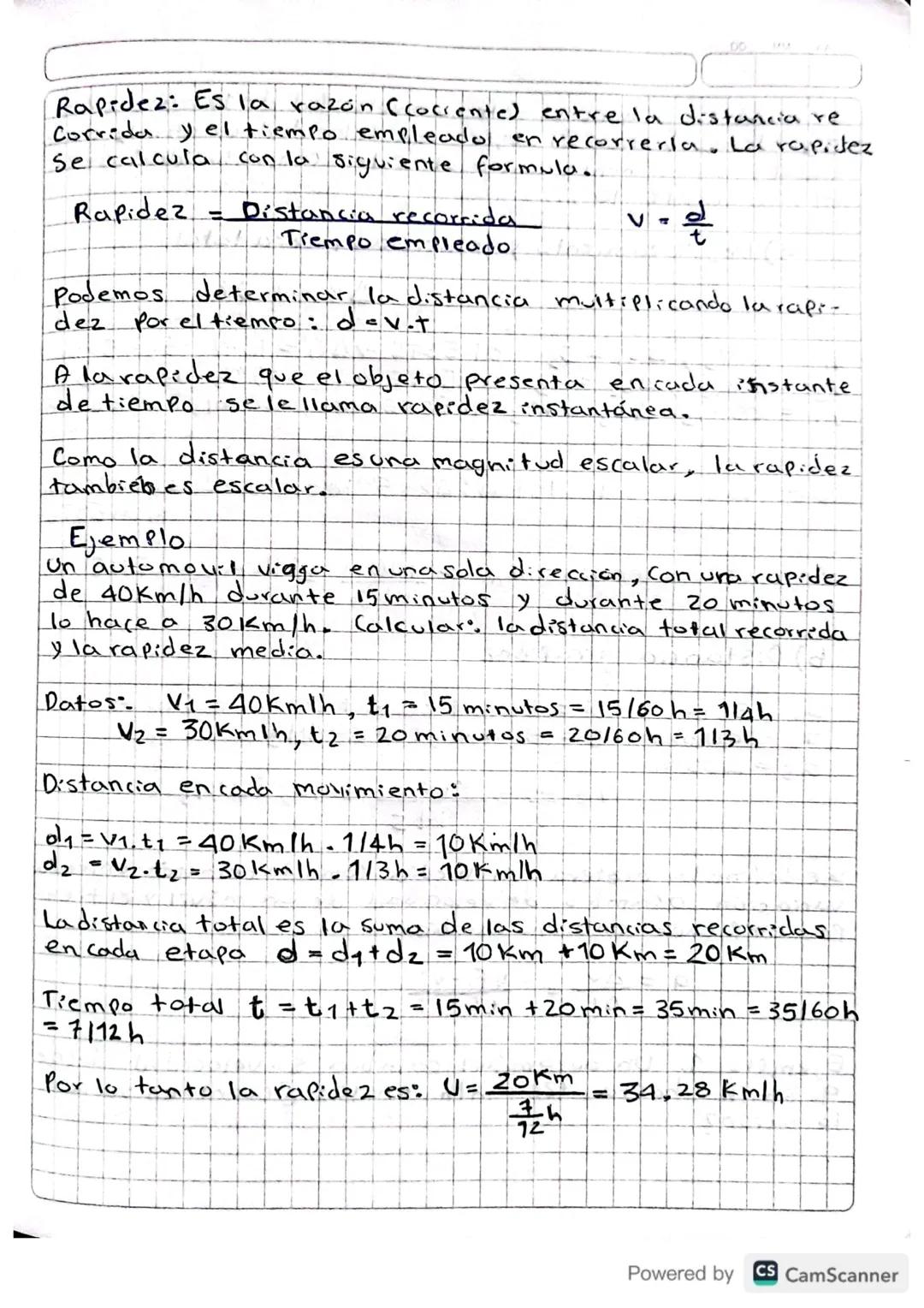# La velocidad

La velocidad es una magnitud fisica querexpresa la
relación entre el espacio recorrido por un objeto, el
tiempo empleado par
