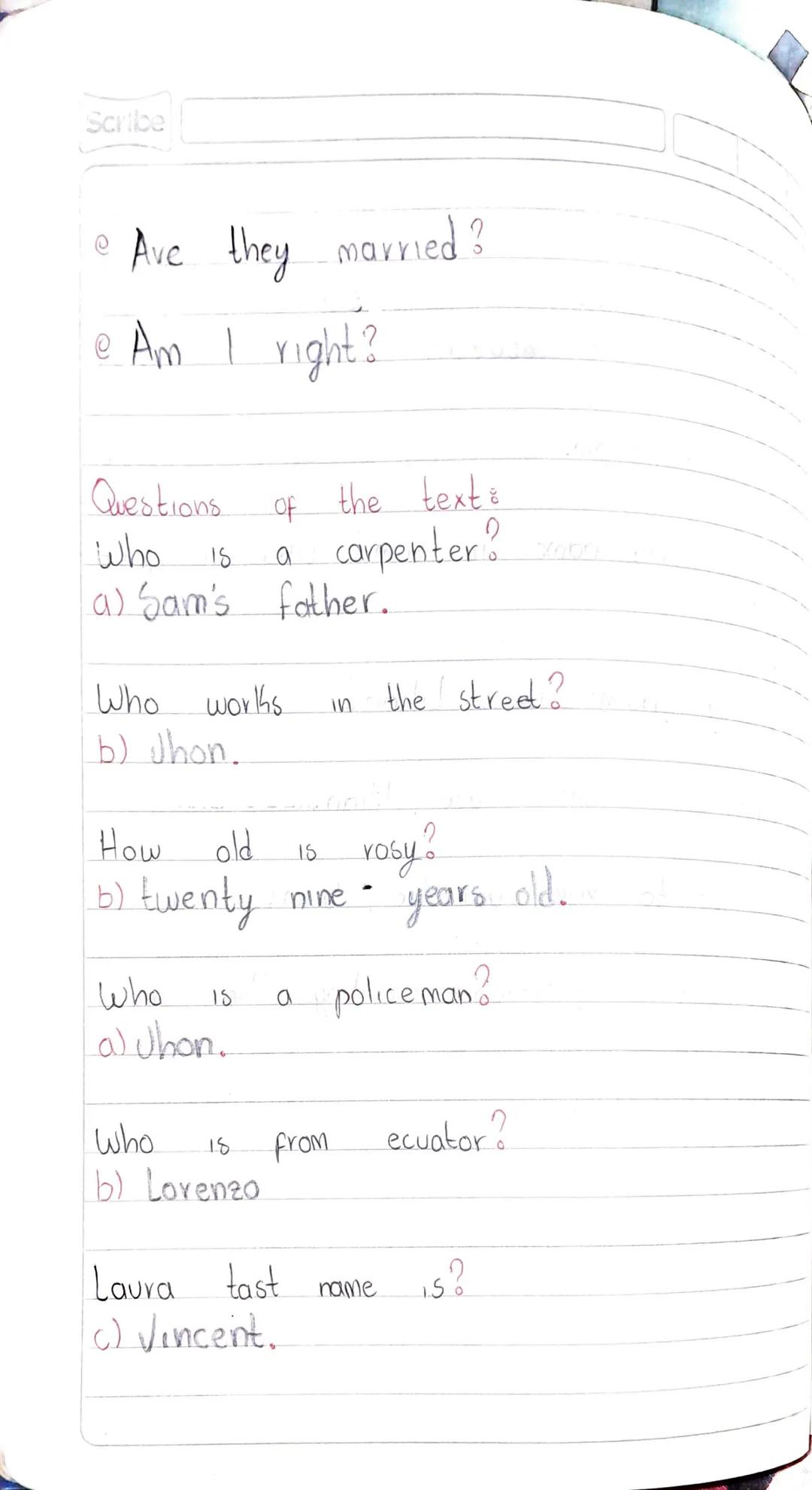 Scribe

Subject verb to be.

I --------> am

you -------->
She
he --------> is Was

they -------->
We --------> ave Were

you -------->
it -