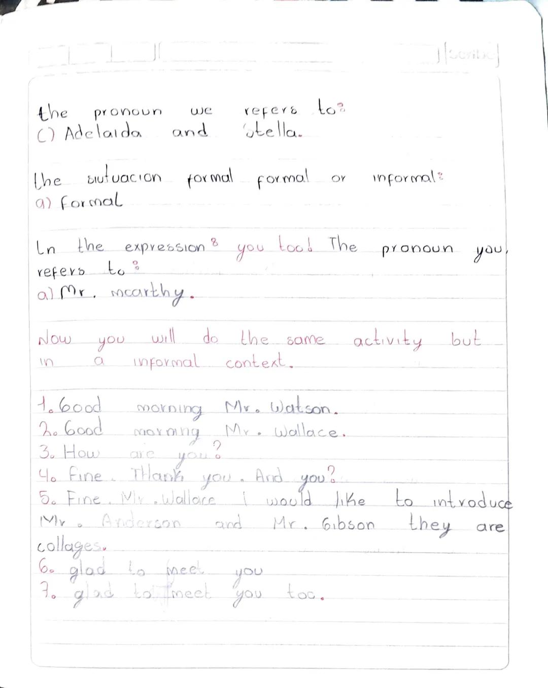 Scribe

Subject verb to be.

I --------> am

you -------->
She
he --------> is Was

they -------->
We --------> ave Were

you -------->
it -
