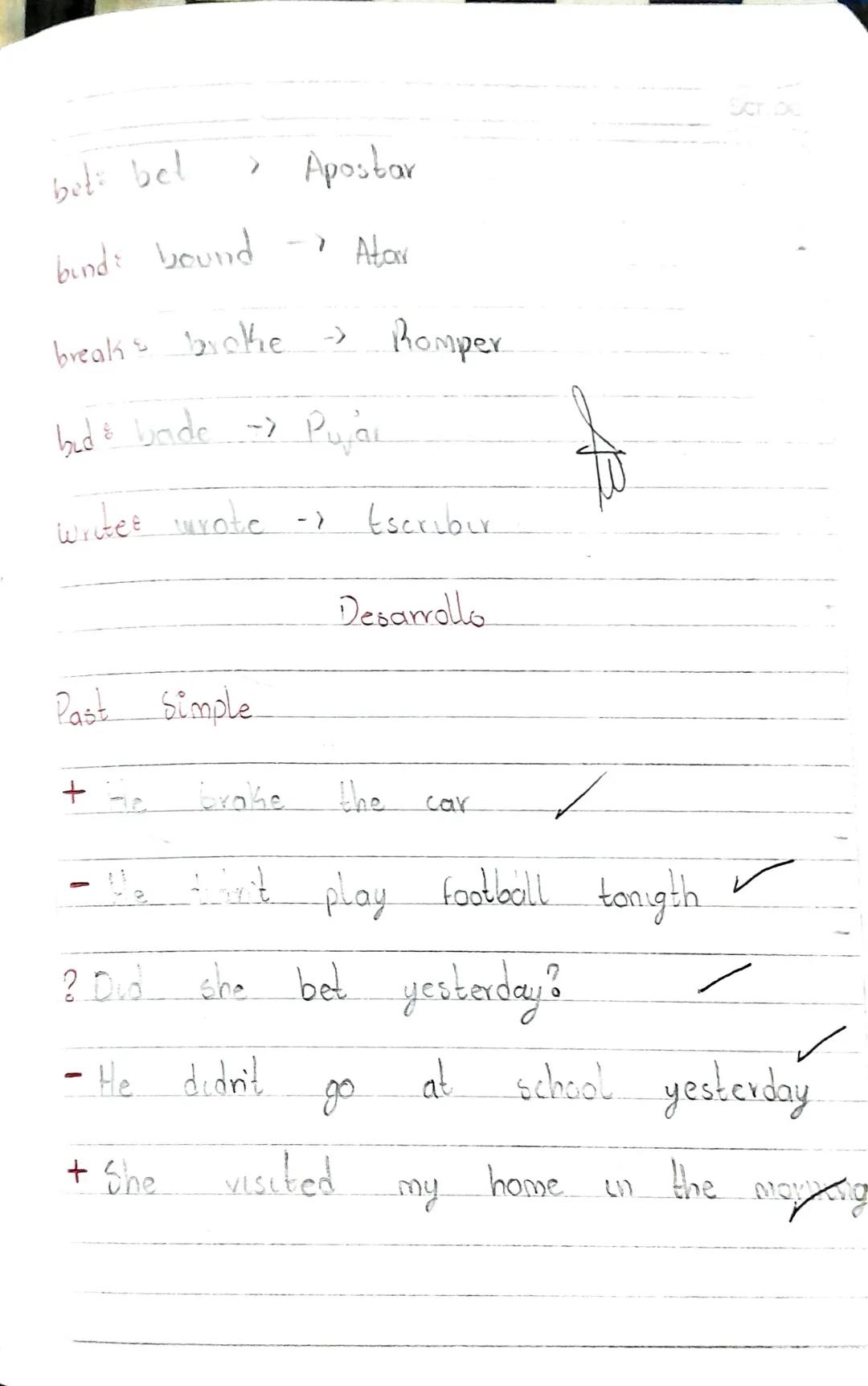 Scribe

Subject verb to be.

I --------> am

you -------->
She
he --------> is Was

they -------->
We --------> ave Were

you -------->
it -