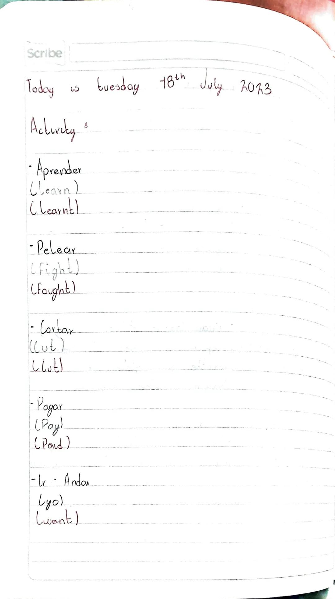 Scribe

Subject verb to be.

I --------> am

you -------->
She
he --------> is Was

they -------->
We --------> ave Were

you -------->
it -