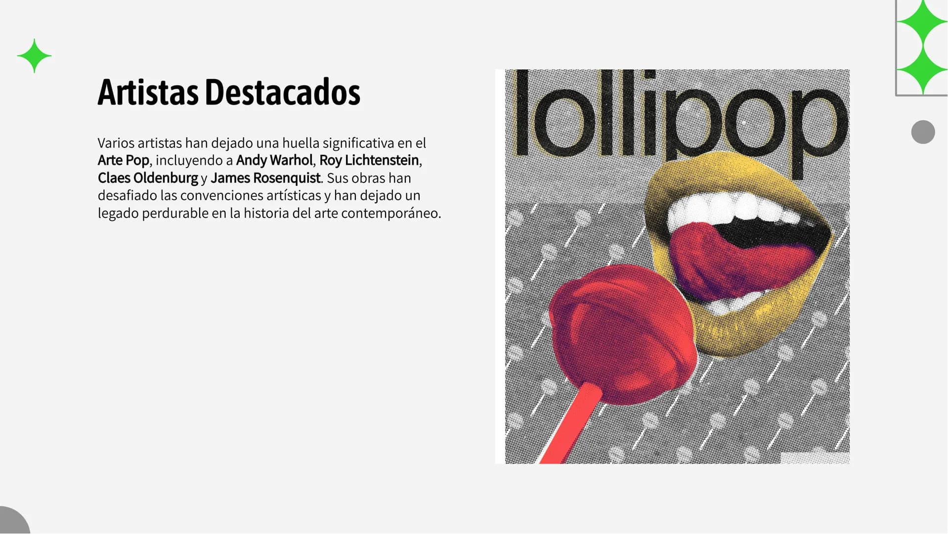 DC
El Colorido Mundo del Arte
Pop: Historia y Explicación Introducción al Arte Pop
El Arte Pop es un movimiento artístico que surge en la
dé
