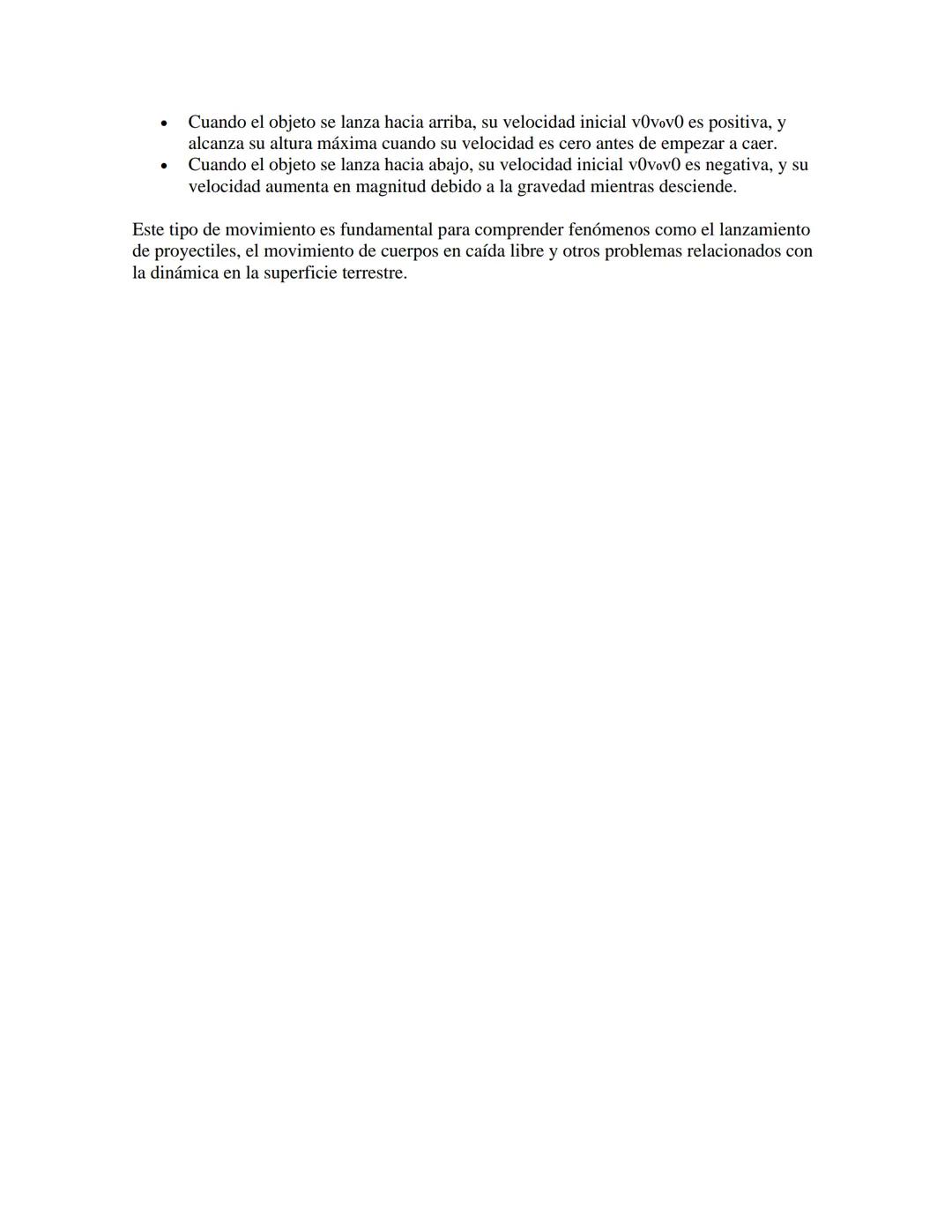 LANZAMIENTO VERTICAL
Un lanzamiento vertical es un tipo de movimiento en el que un objeto se lanza hacia arriba
o hacia abajo desde o hacia 