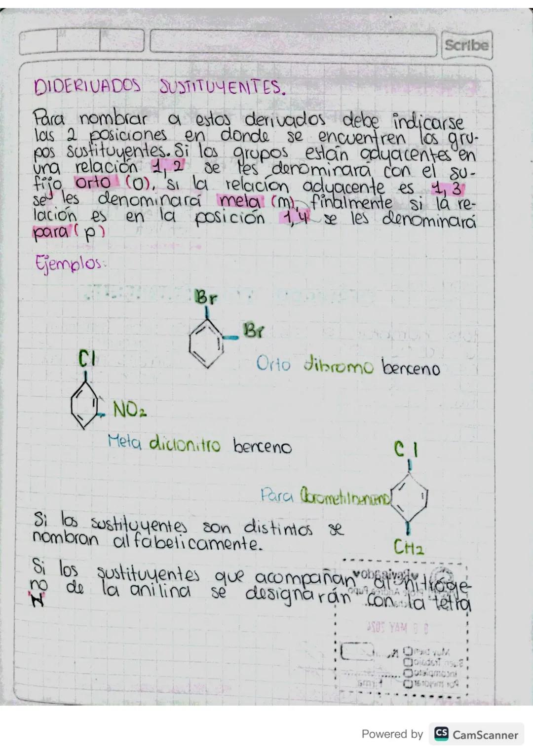 Scribe

# RADICALES ARILOS.

El benceno tiene diferentes radicales, entre
estos se encuentran el fenilo y el bencilo.
El fenilo o
o fenil es