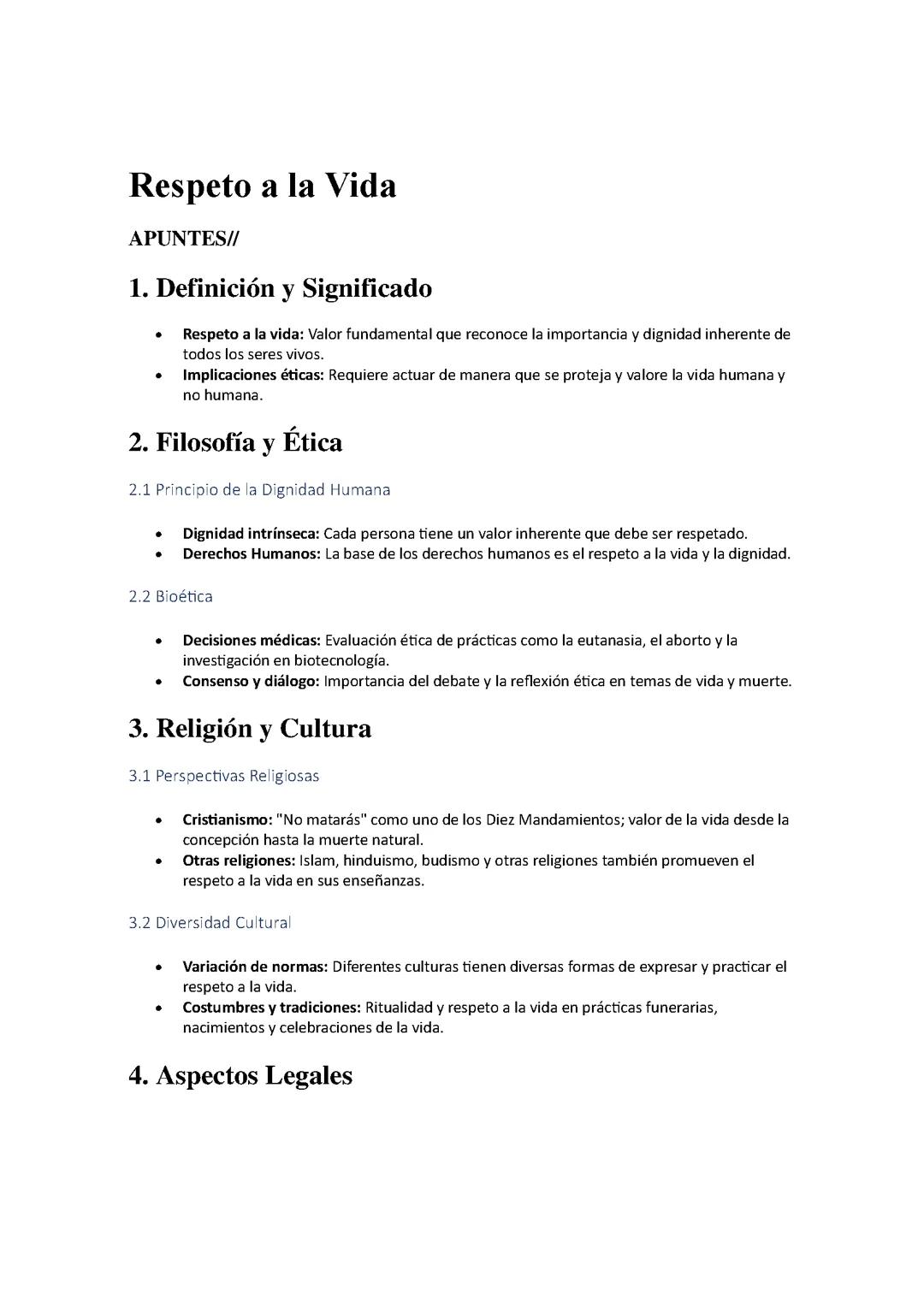Respeto a la Vida