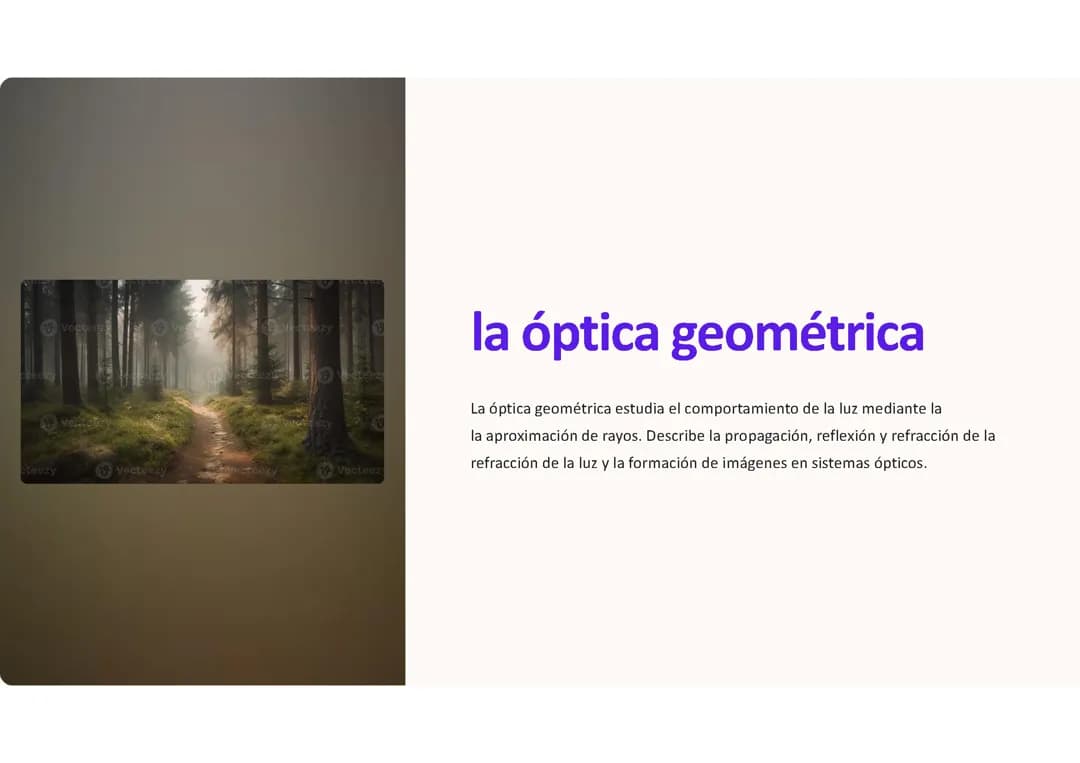 Óptica geométrica y fenómenos ópticos