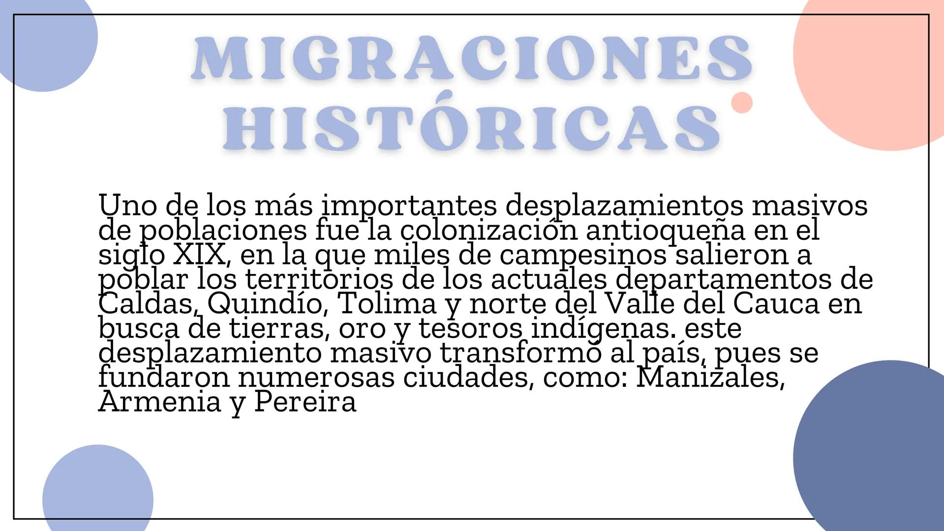# COLOMBIA UN PAIS

DE MIGRACIONES # INTRODUCCIÓN

Loş movimientos migratorios le han dado forma
a ala población del país, estos procesos ha