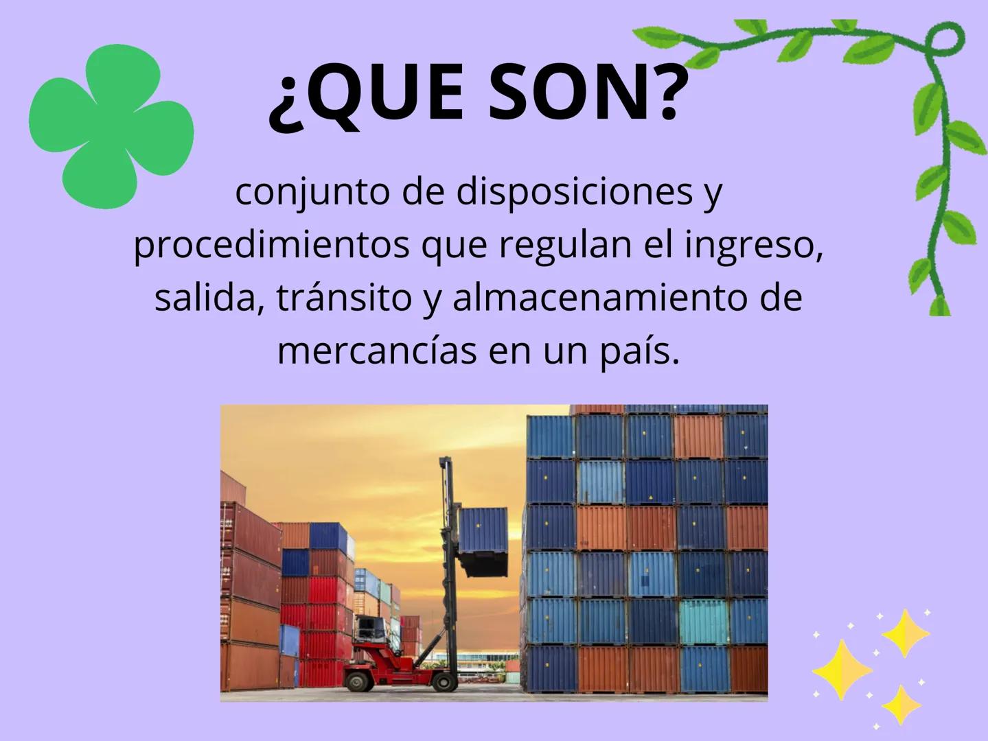 # REGÍMENES DE LAS

# ADUNAS COLOMBIANO

# DECRETA # ¿QUE SON?

conjunto de disposiciones y
procedimientos que regulan el ingreso,
salida, t