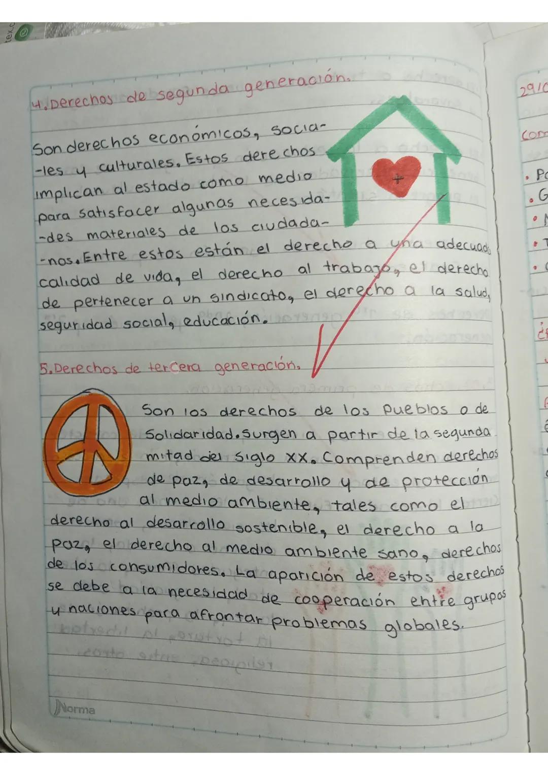 Primera generación se divide
artículos 3 a
→Derechos
civiles

Derechos
políticos

•A participar de
la organización
estatal.
A elegir y ser
e