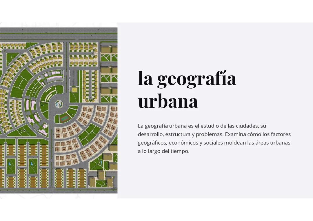 Geografía Urbana: Desarrollo y Problemática de las Ciudades