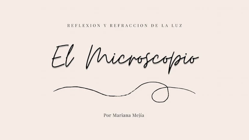 REFLEXION Y REFRACCION DE LA LUZ
Ее піспонсорів
Por Mariana Mejía 1/1/1
3 Que es el microscopio
Etimológicamente hablando la palabra microsc