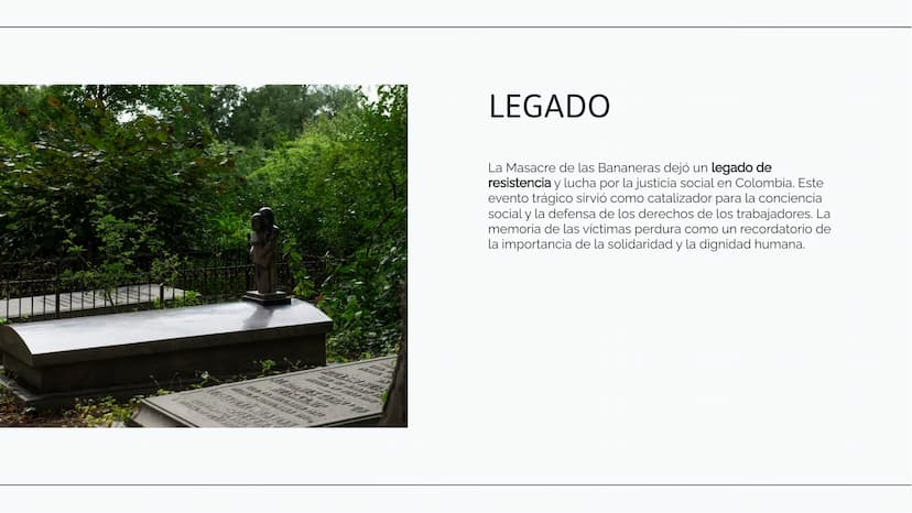 La Masacre de las
Bananeras: Un
Capítulo Oscuro en la
Historia de Colombia INTRODUCCIÓN
La Masacre de las Bananeras fue un suceso
trágico qu