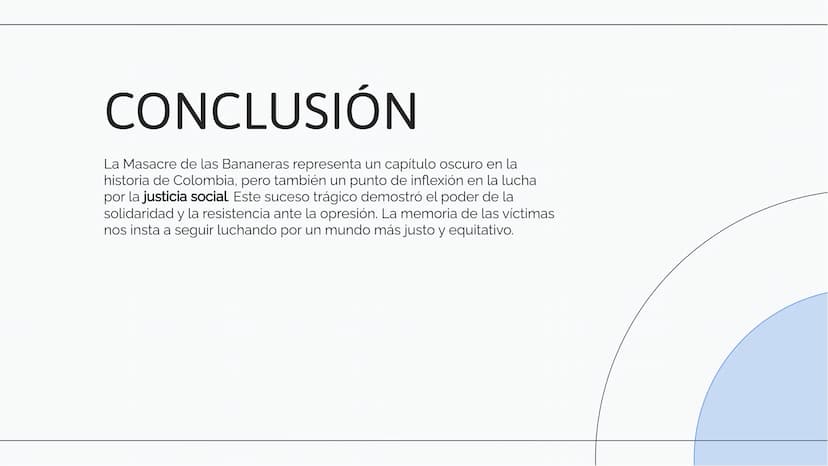 La Masacre de las
Bananeras: Un
Capítulo Oscuro en la
Historia de Colombia INTRODUCCIÓN
La Masacre de las Bananeras fue un suceso
trágico qu
