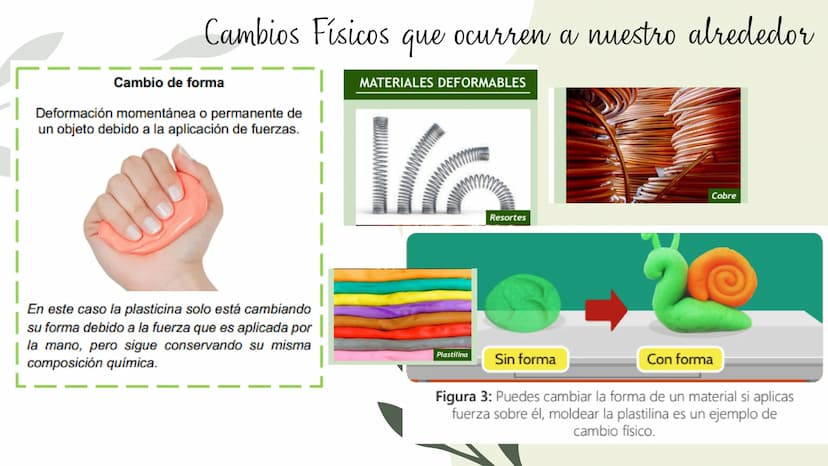 Cambios físicos y
químicos
TRANSFORMACIONES DE
LA MATERIA
UCIÓN EDUCATIVA DIST
CAMILO TORRES
GAIRA
PAZ
TRABAJO Preparando
mi aprendizaje
PRE