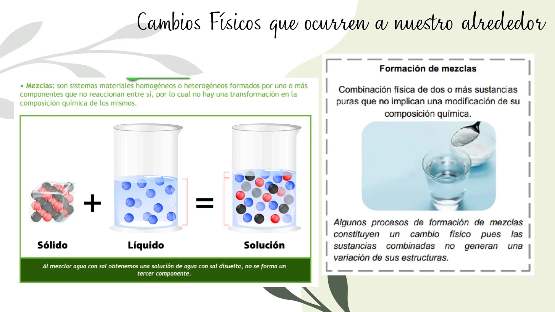 Cambios físicos y
químicos
TRANSFORMACIONES DE
LA MATERIA
UCIÓN EDUCATIVA DIST
CAMILO TORRES
GAIRA
PAZ
TRABAJO Preparando
mi aprendizaje
PRE