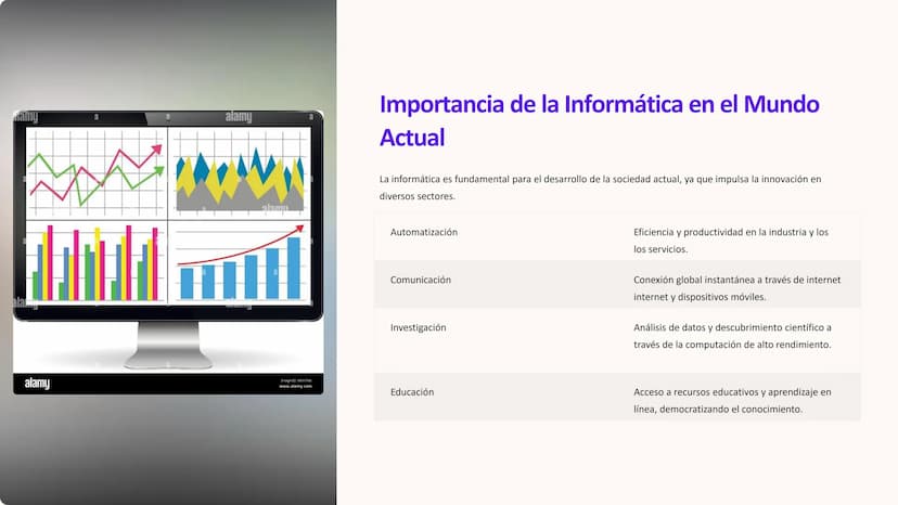la Tecnología y la
Informática
ack
La tecnología y la informática han transformado nuestro mundo, desde
la forma en que nos comunicamos hast