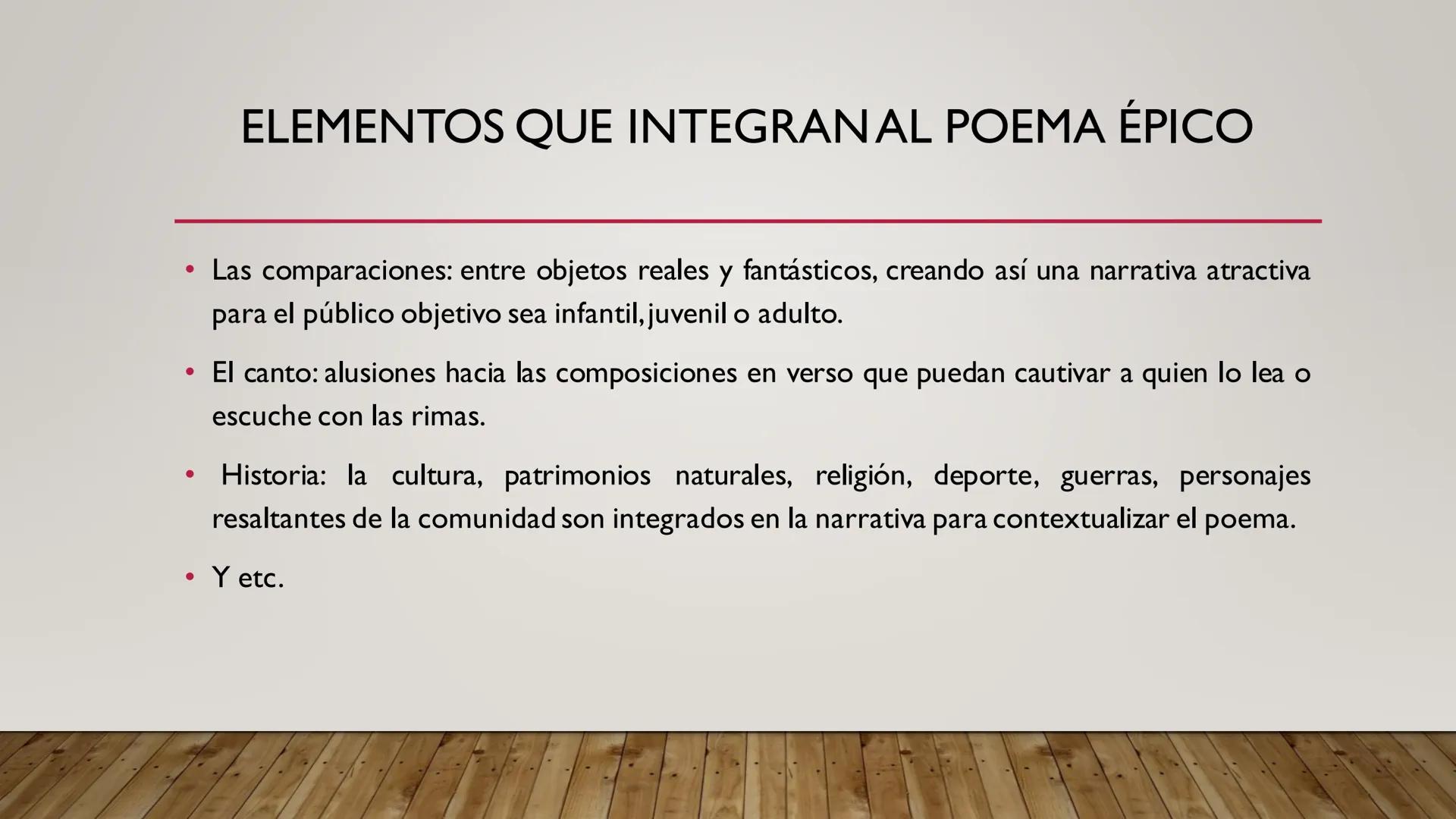 ¿QUE ES EL POEMA ÉPICO?
•
El poema épico es un subgénero narrativo que consiste en un relato extenso que en
general trata sobre grandes haza