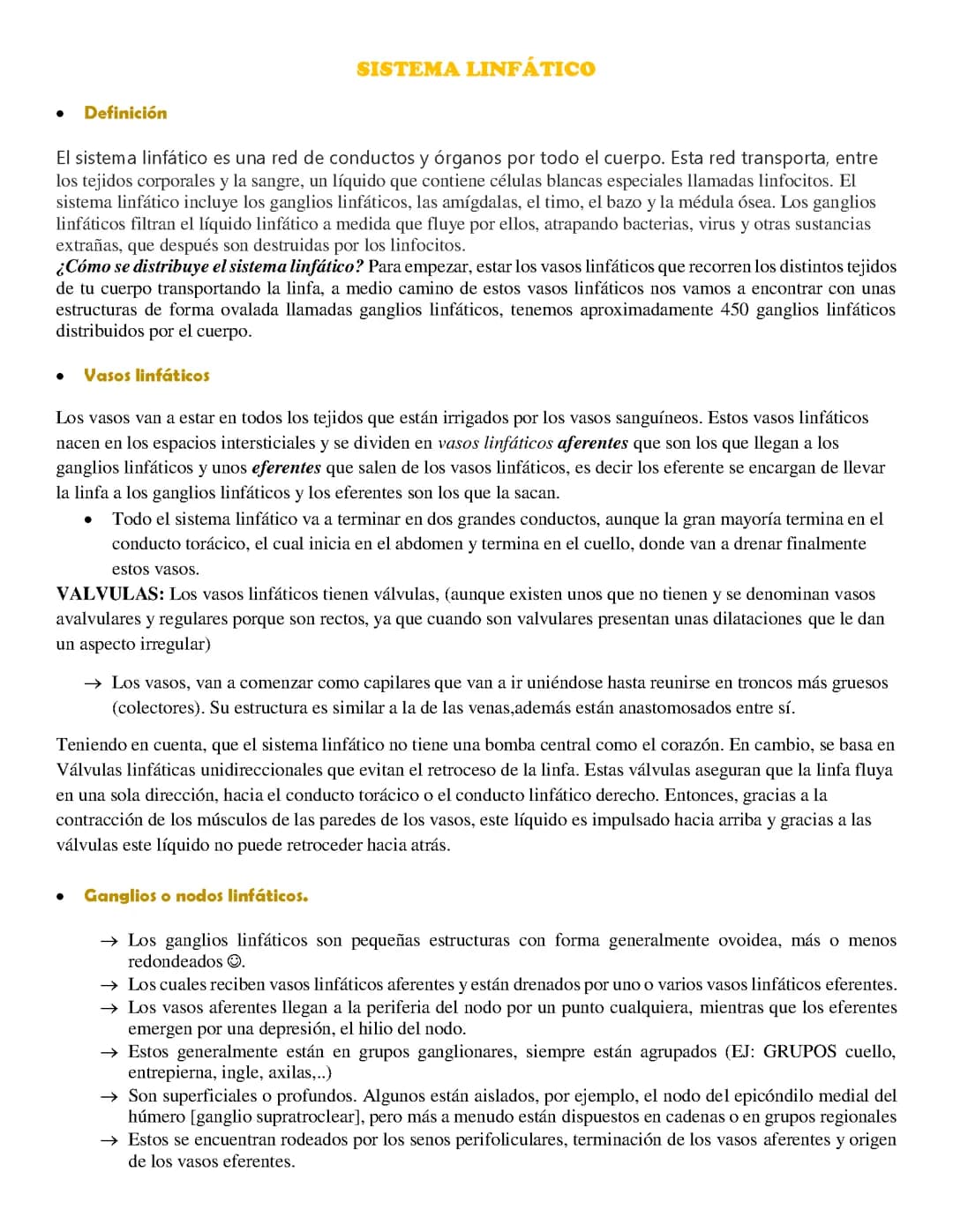 SISTEMA LINFÁTICO 