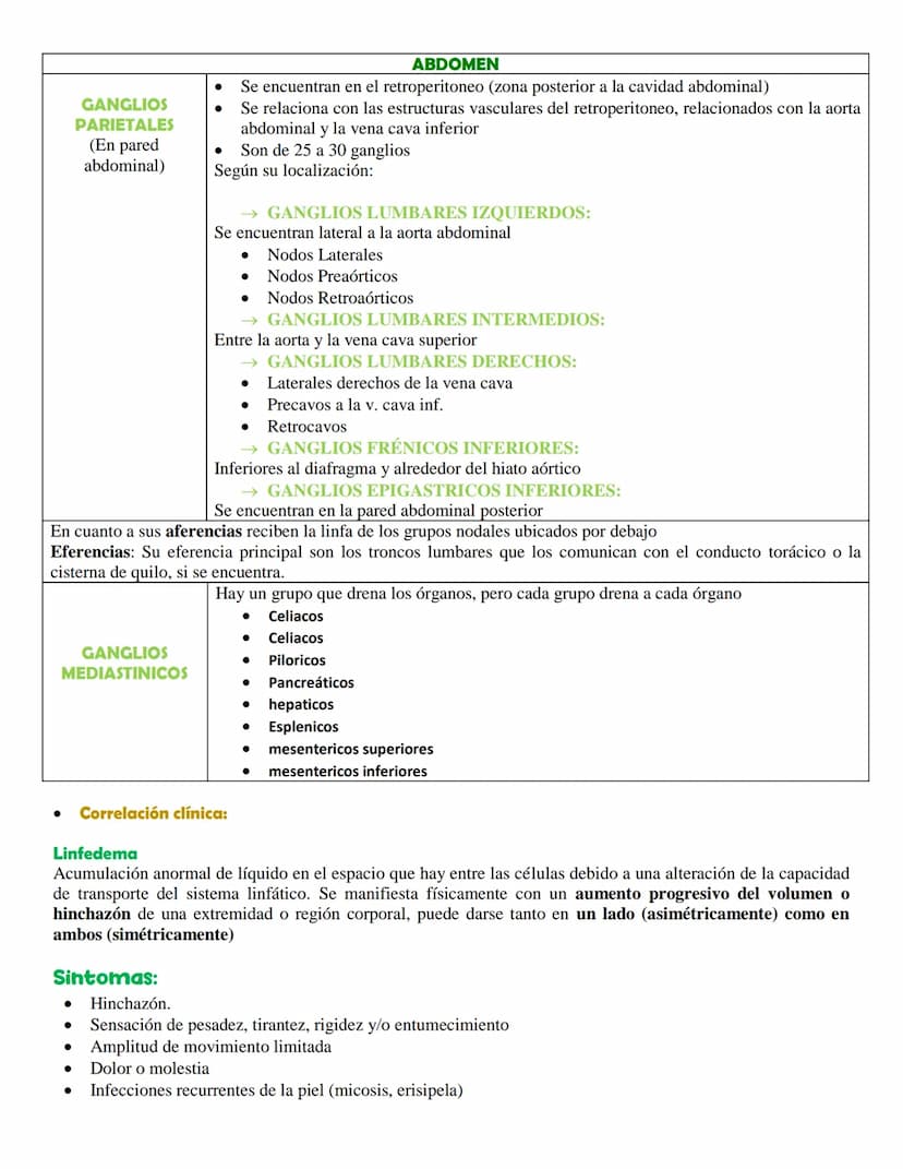 SISTEMA LINFÁTICO
• Definición
El sistema linfático es una red de conductos y órganos por todo el cuerpo. Esta red transporta, entre
los tej