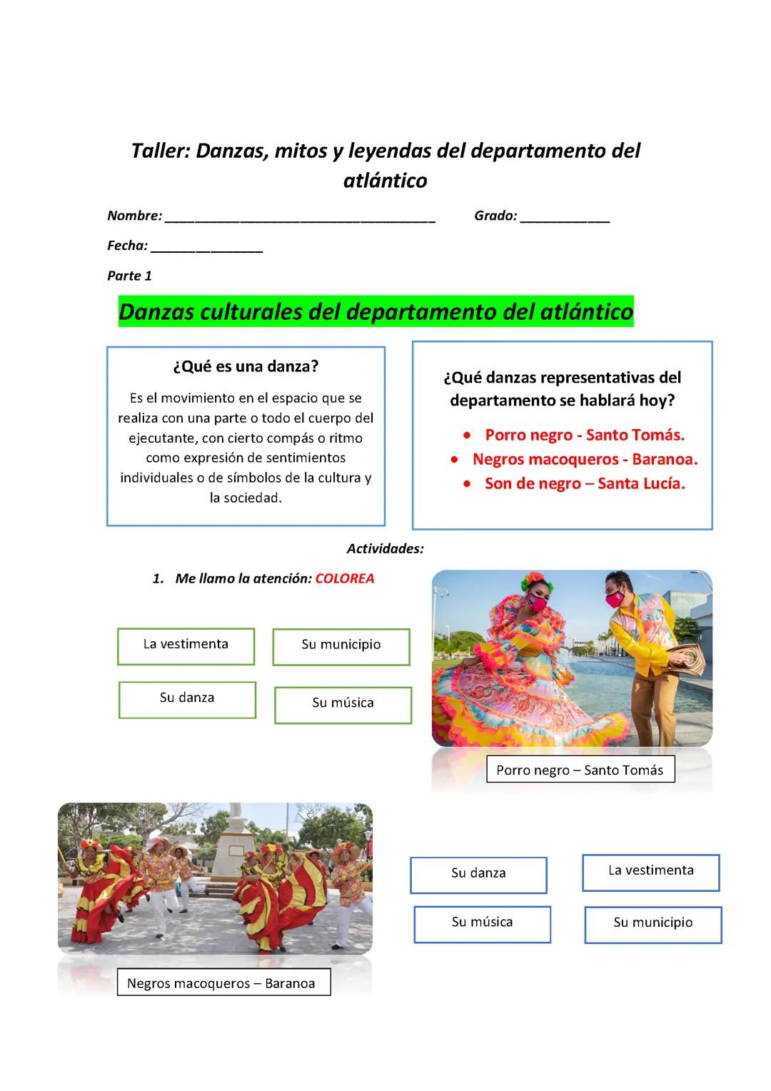 Guía sobre los mitos, leyendas y danzas culturas de Colombia 