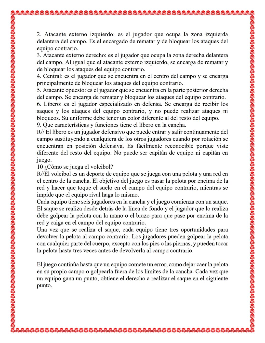 ACTIVIDAD “EL VOLEIBOL"
NOMBRE:.
GRADO:
INSTITUCIÓN:
DOCENTE:
FECHA: 00/00/0000 1. ¿Quién invento el voleibol, donde y en qué fecha?
R//El v