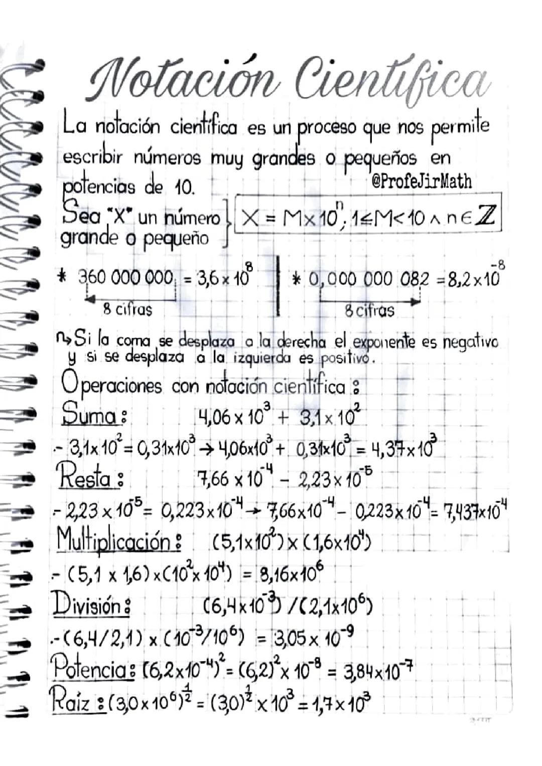 NOTACIÓN CIENTÍFICA