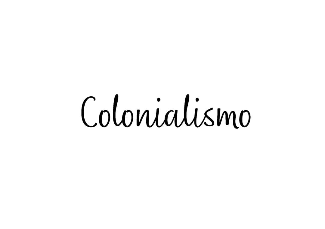 Colonialismo
