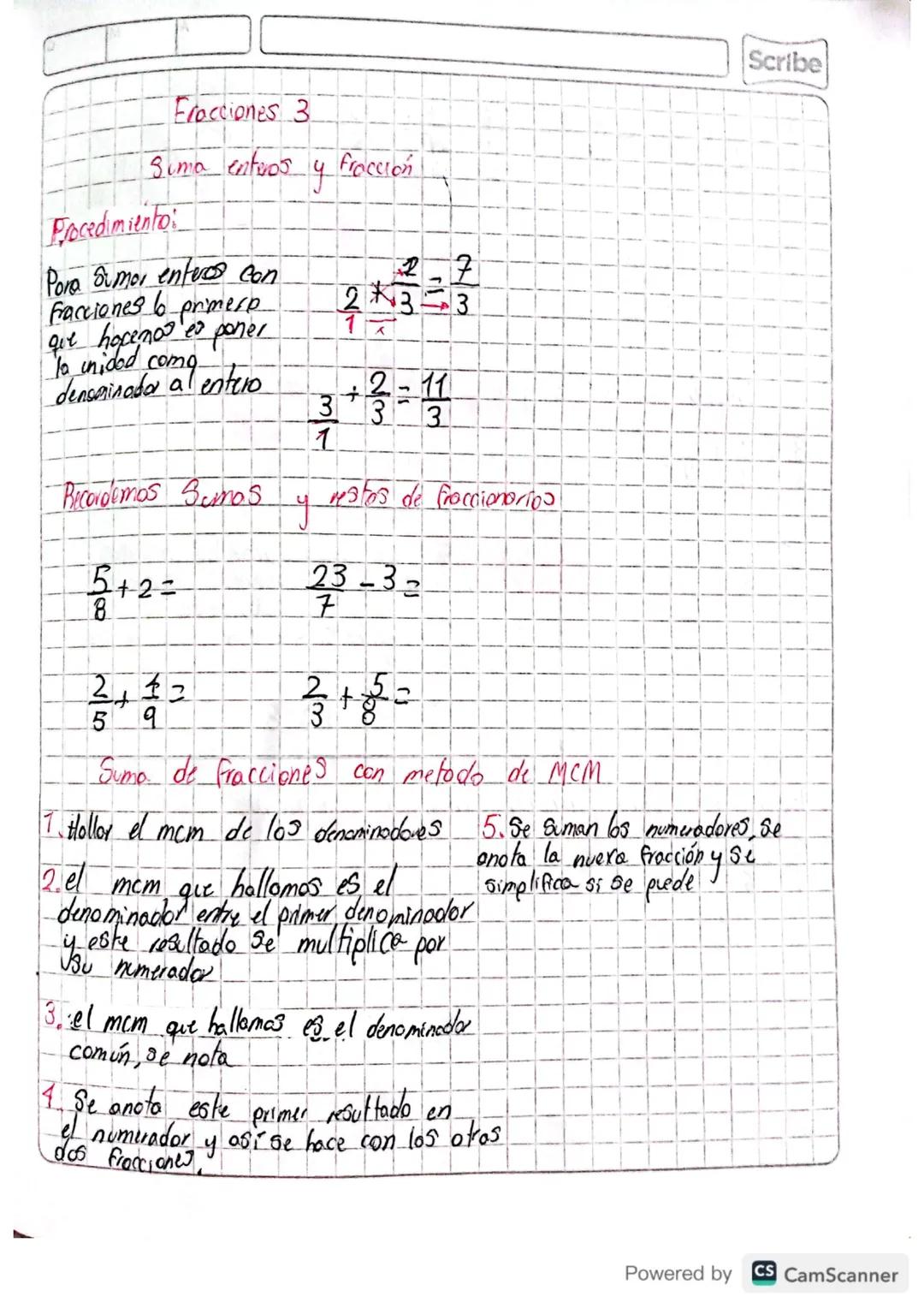 Números Fracionarios Parte 1
Concepto de fracciones
Fracción es una parte de un entero o unidad, al que se lo ha dividido o fraccionado en p