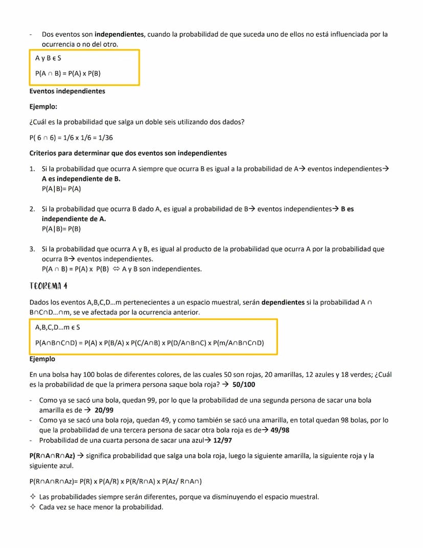 Probabilidad
Fundamento de inferencia estadística.
Se expresa en porcentaje o en decimales→ preferiblemente decimales.
La probabilidad está 