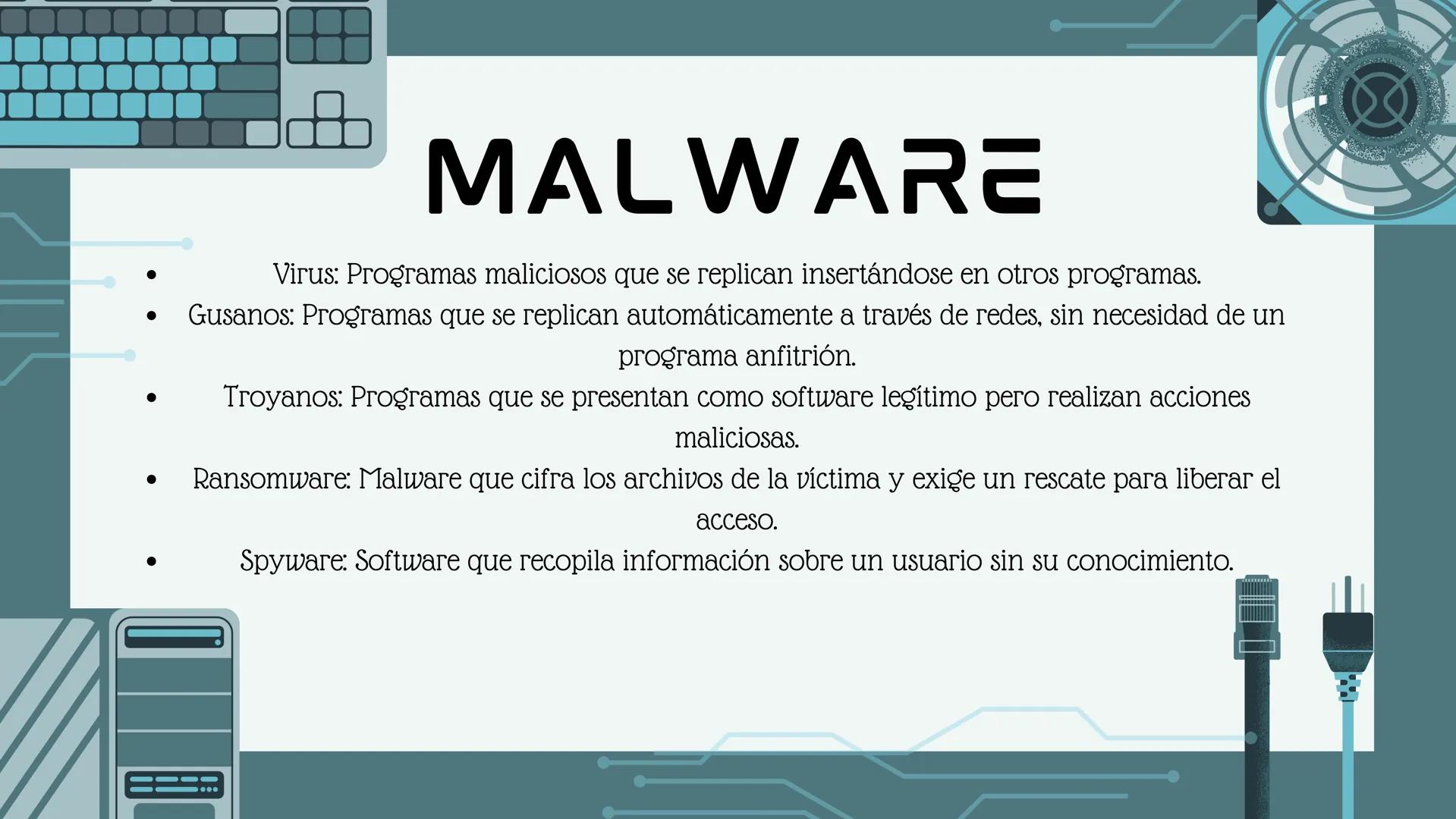 D
PELIGROS
INFORMATICOS ¿QUE SON?
los peligros informaticos son aquellos que
se encuentran en la web y que se pueden
ingresar facíl al compu