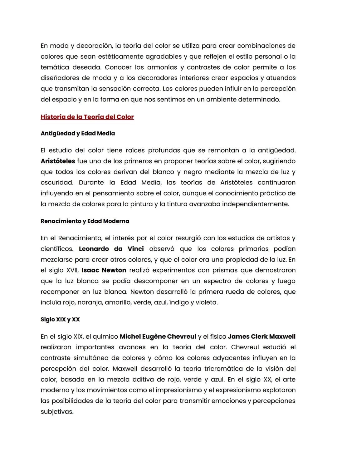 TEORIA DEL COLOR
Percepción del Color
El Espectro Visible
El color es una percepción visual causada por la interacción de la luz con los ojo