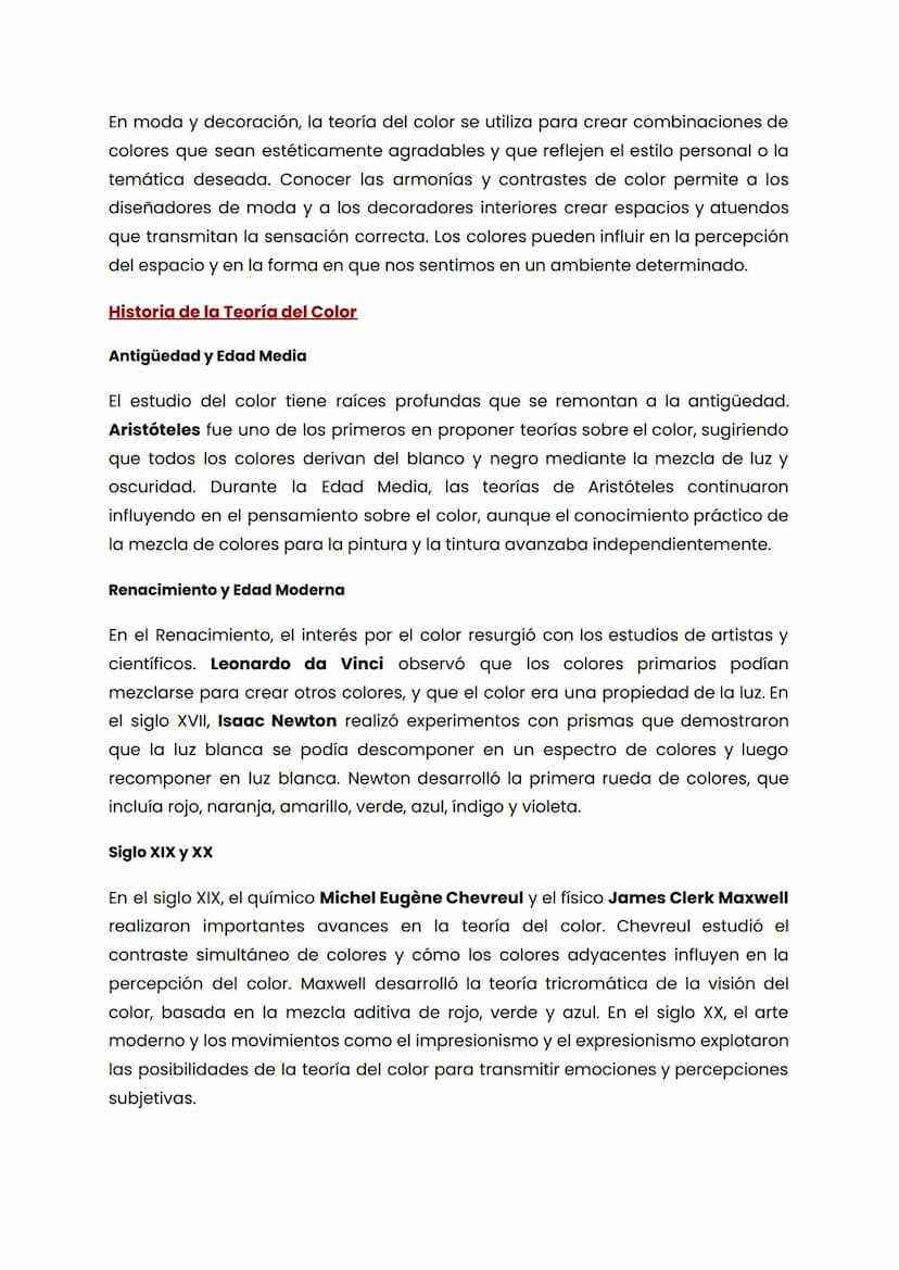 TEORIA DEL COLOR
Percepción del Color
El Espectro Visible
El color es una percepción visual causada por la interacción de la luz con los ojo