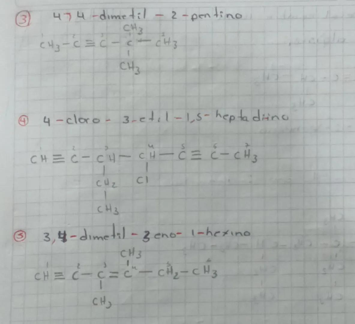 Alquinos
Son hidrocarburos insaturados, que se caracteriza po,
presentar
Lo más
0
más en luces triples entre carbono y
carbono, "Ino".
Satur