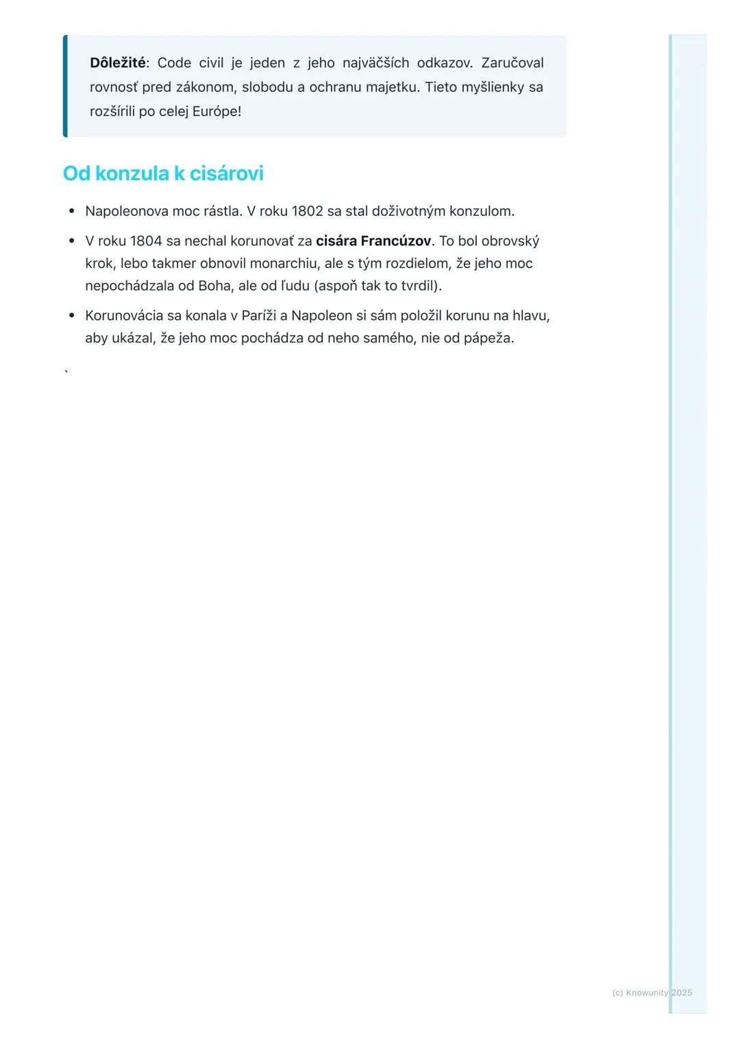 # Napoleon Bonaparte a jeho
vzostup

1. Prehľad / Úvod

Takže, dnes sa ideme pozrieť na Napoleona Bonaparteho. Je to jedna z
najdôležitejšíc