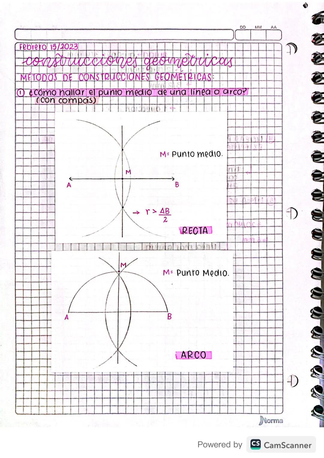 Dibujo técnico - Construcciones geométricas