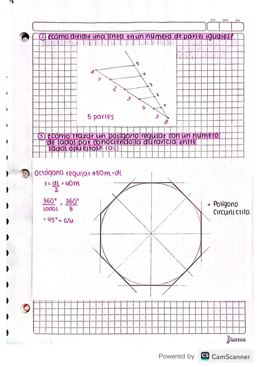 DD MM AA
Febrero 15/2023
# construcciones geométricas
## MÉTODOS DE CONSTRUCCIONES GEOMETRICAS:

① ¿Cómo nallar el punto medio de una línea 