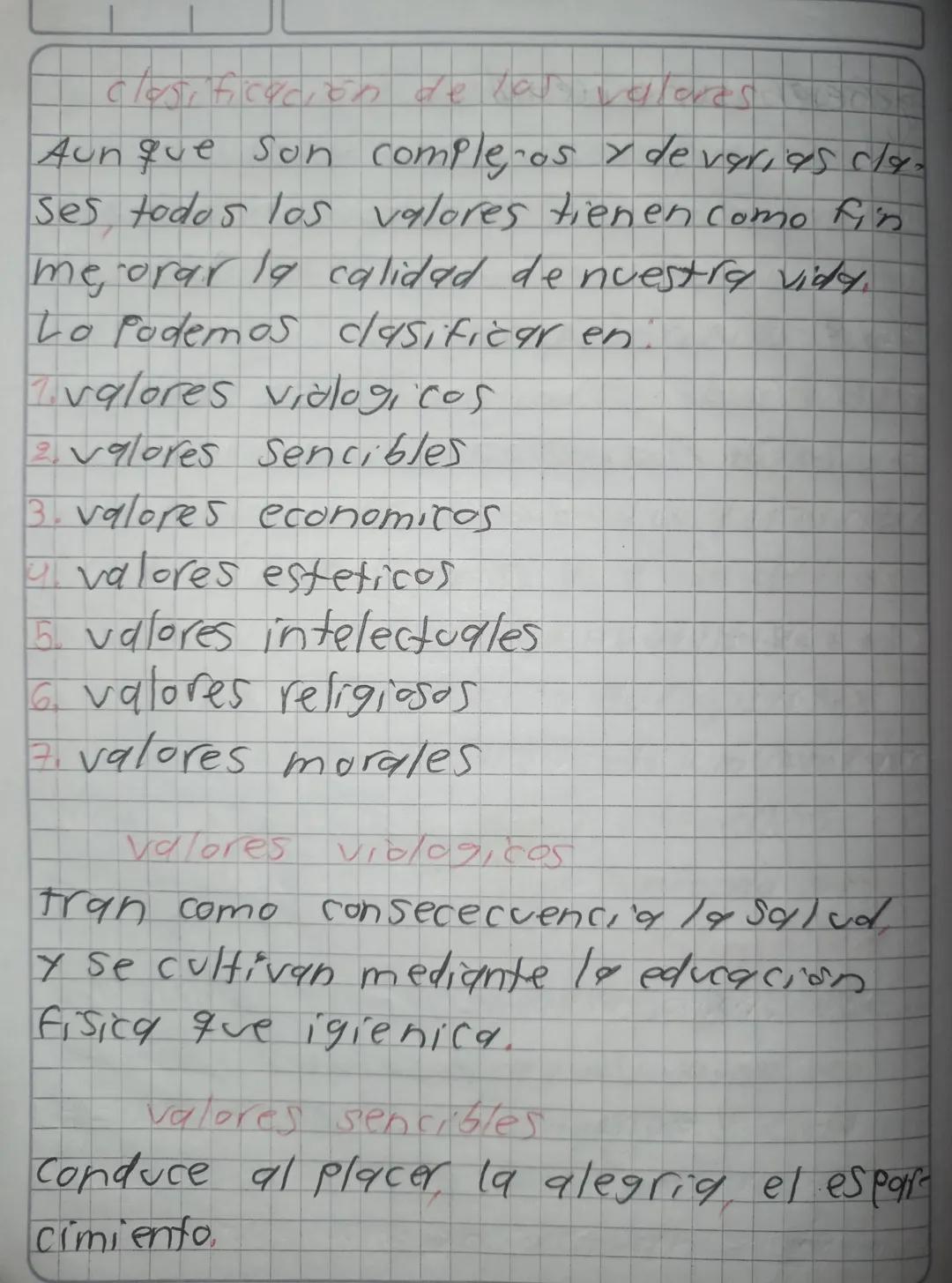 closificación de las veloves
Aunque son compleros y de varias cla.
Ses todos los valores tienen como fin
me, orar la calidad de nuestra vida