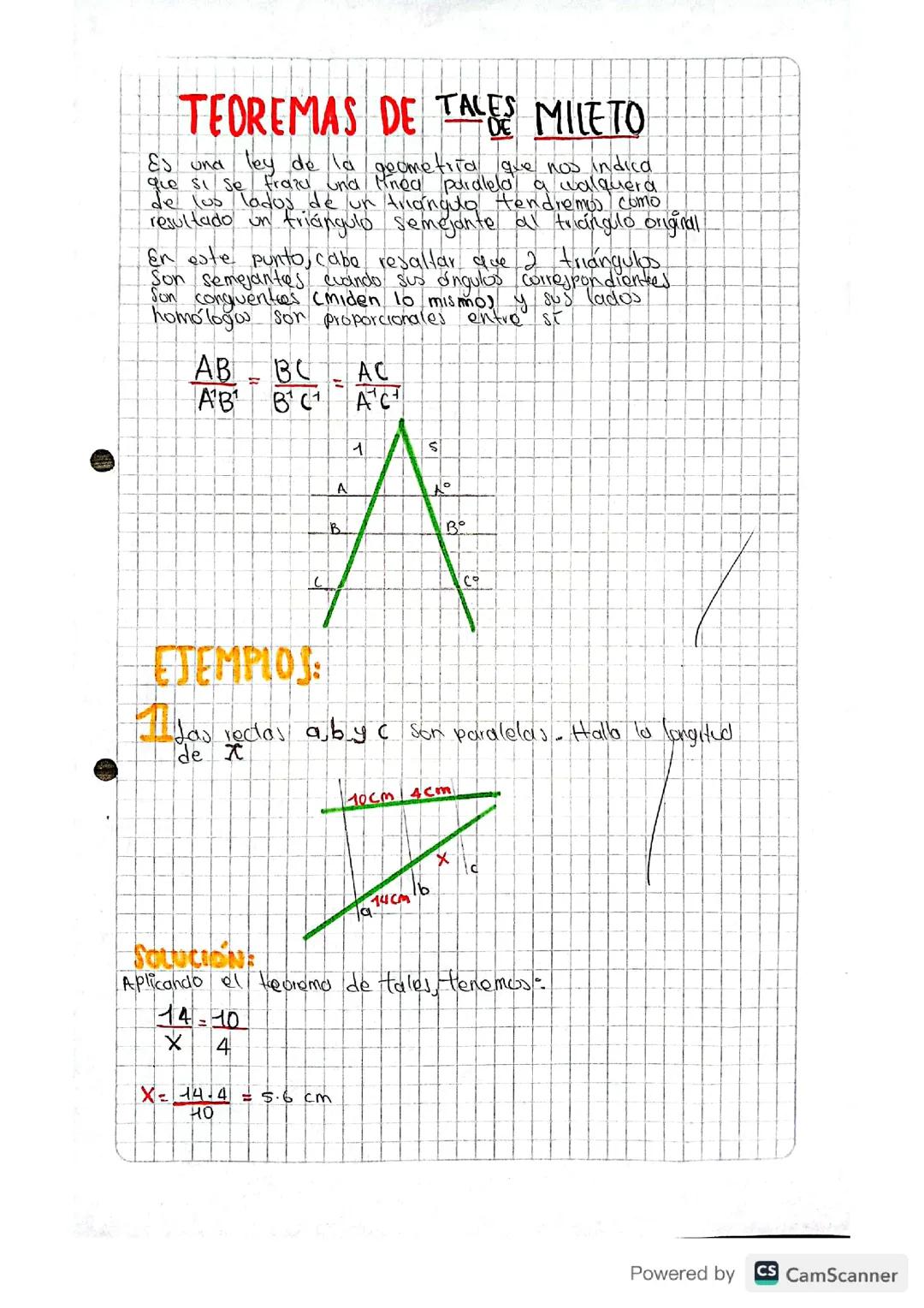 teorema de tales de milato