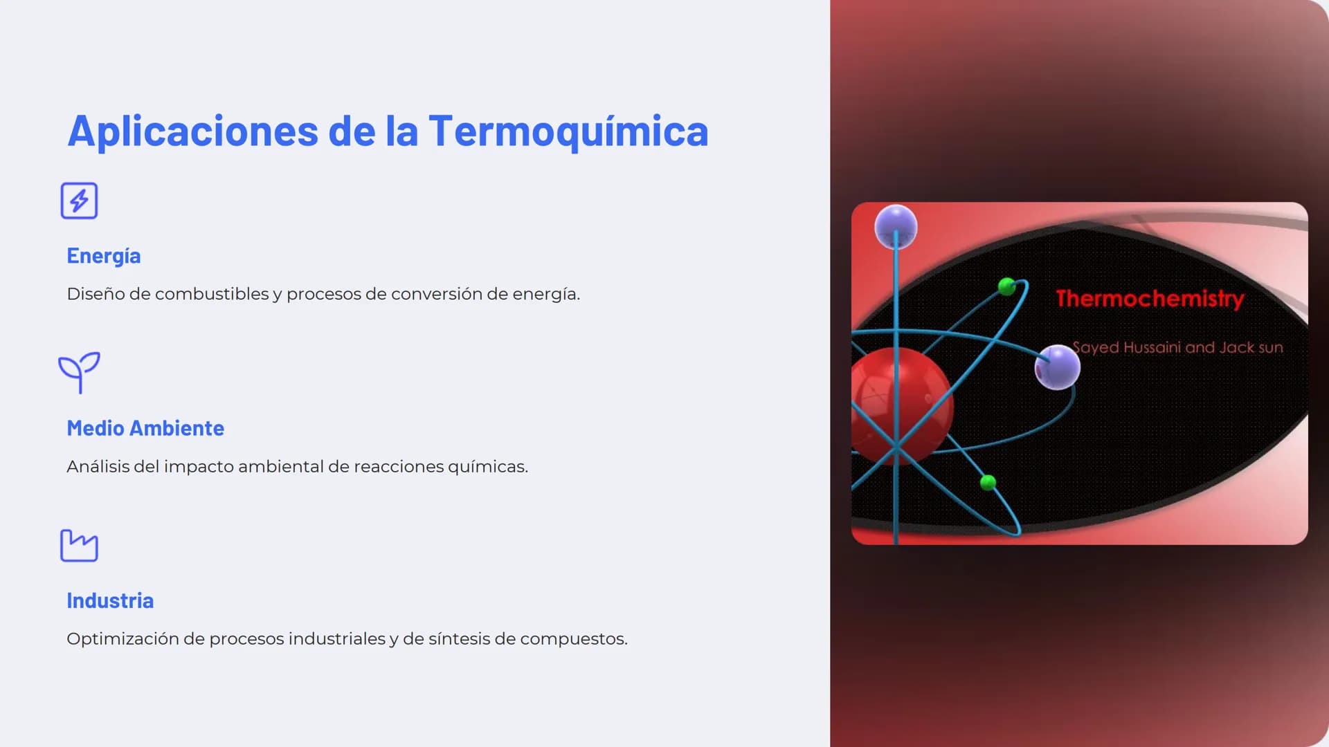 la Termoquímica
La termoquímica estudia los intercambios de energía que
acompañan a las reacciones químicas. Comprende
conceptos clave como 