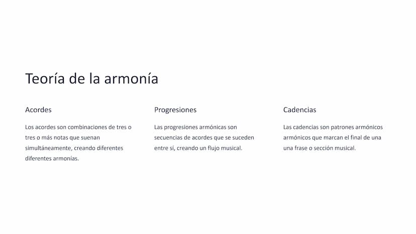 la teoría musical
La teoría musical es la base de la composición y la interpretación musical. A
través de su estudio, comprenderemos los ele