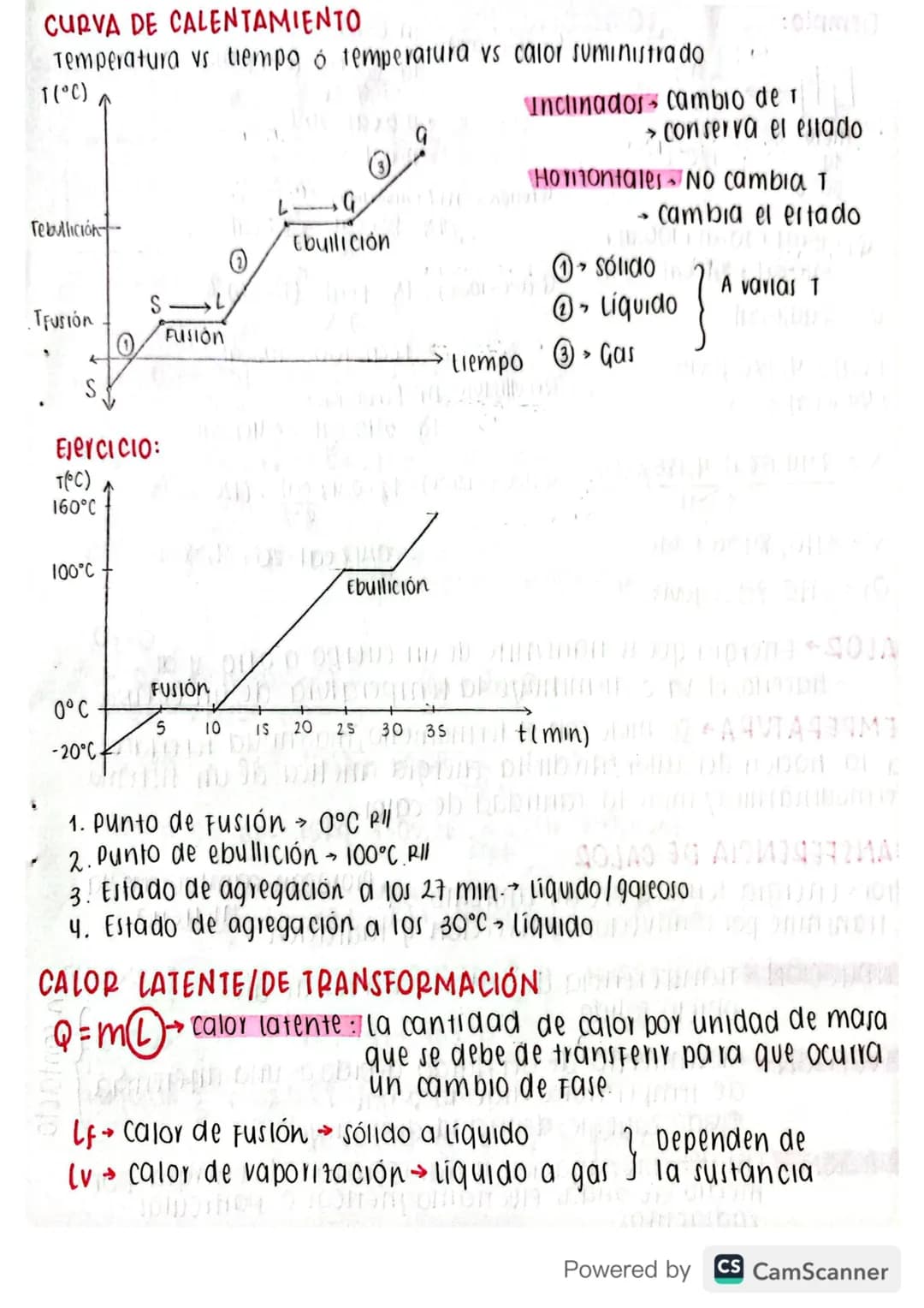 ་་
calorimetria Warage omphac
↳ medición del calor
calor Energia Cinética que tienen las moléculas, moviéndose en un
cuerpo. se mide en kilo