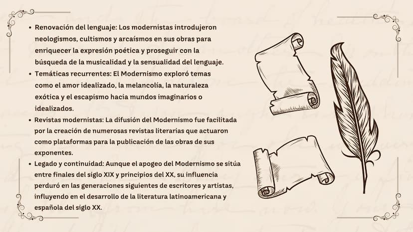 Mane HISTORIA DEL MODERNISMO
on
MODERNISMO
Malley the
now. ÍNDICE
01
donde surgio
02 ¿que es?
03 caracteristicas
04 autores
05
obras
06 dato