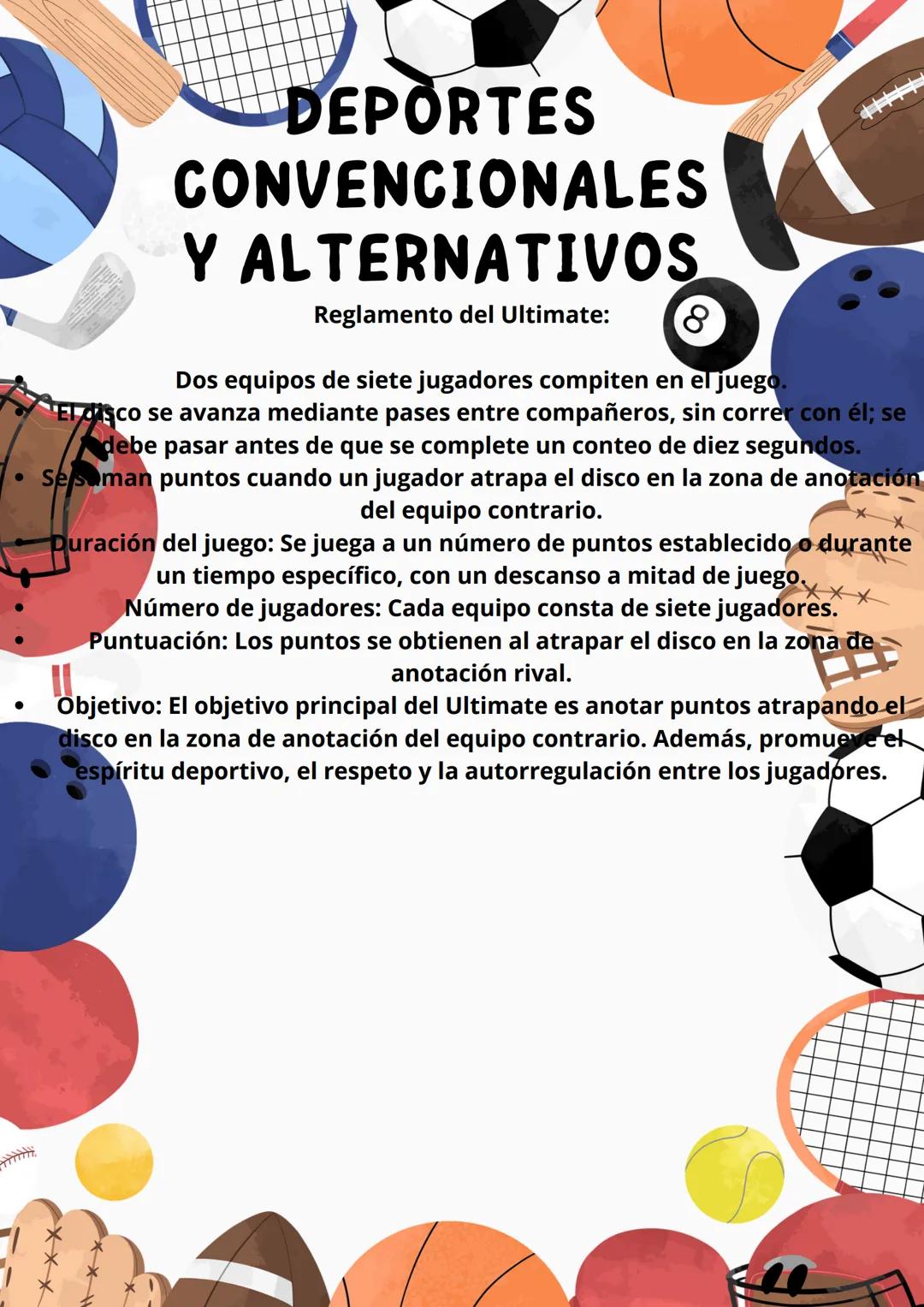 # DEPORTES

# CONVENCIONALES Y

# ALTERNATIVOS

ALESSANDRA CARABALLO

GRADO 10

Convencionales: se conocen.

Alternativos: derivan de los de