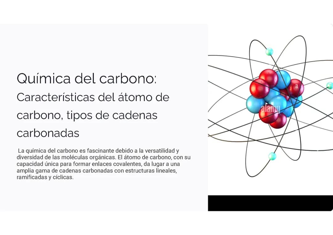 Química del carbono: 