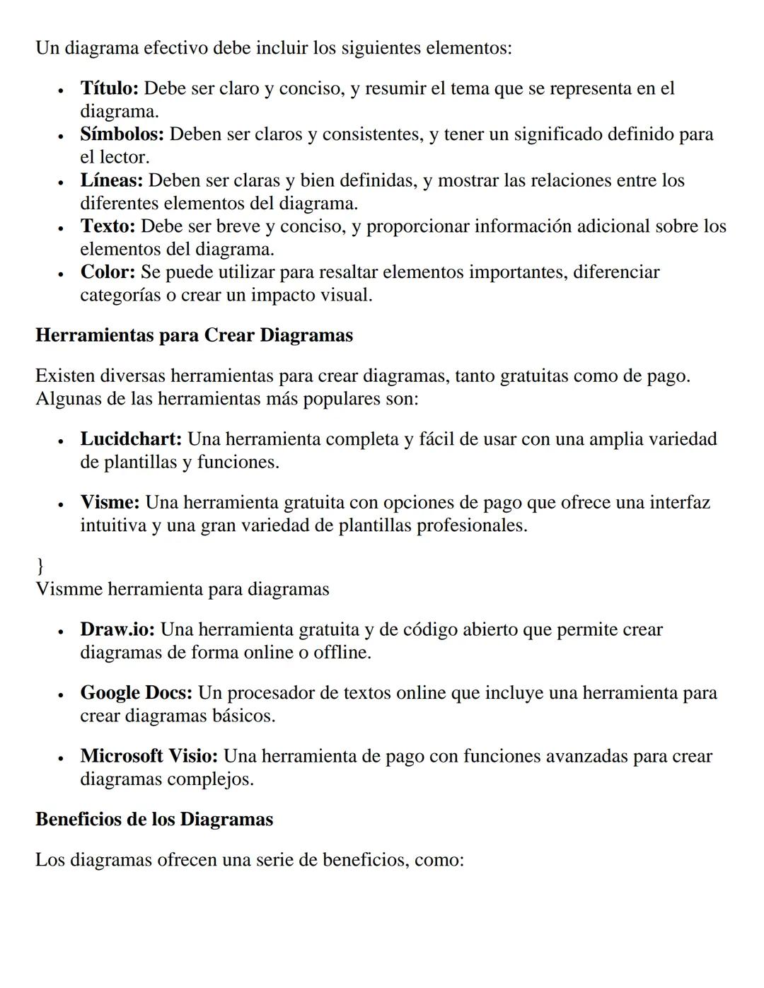 El Diagrama: Una Representación Gráfica para
Organizar y Visualizar Información
para
Un diagrama es una representación gráfica que utiliza s