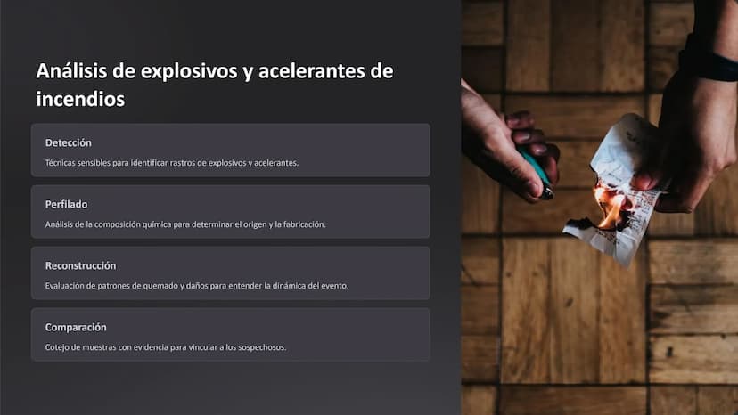 Química forense:
Pruebas químicas en
investigaciones criminales
La química forense desempeña un papel crucial en la
resolución de crímenes, 