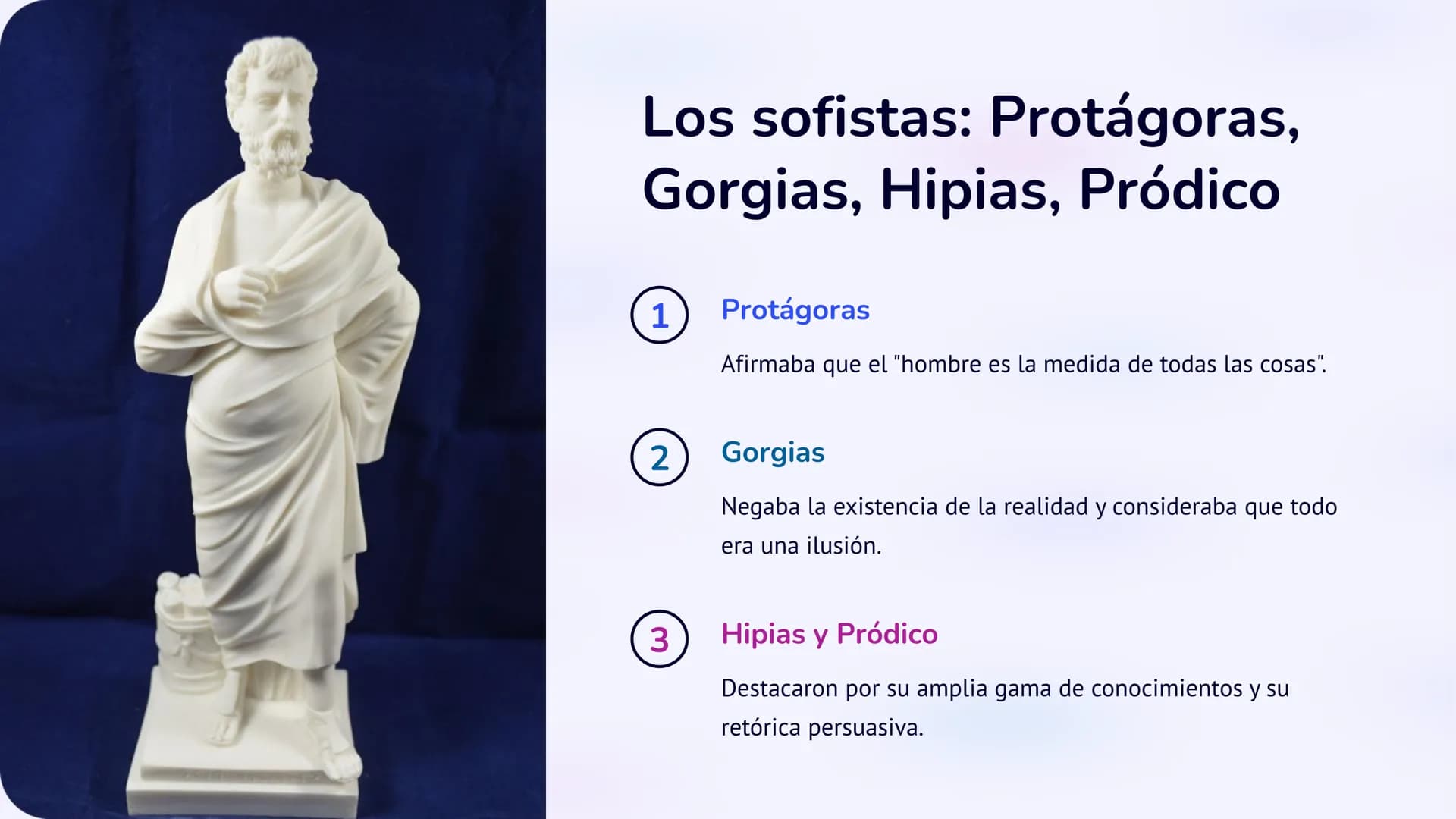 la filosofía antigua
La filosofía antigua se originó en la Antigua Grecia y se enfocó en
temas como el conocimiento, la existencia y la mora